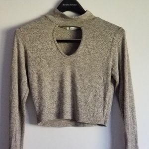 Crop top long sleeve shirt